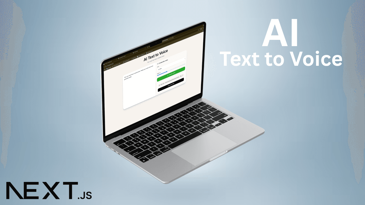 AI Text-to-Speech web App Using Next.js and TypeScript